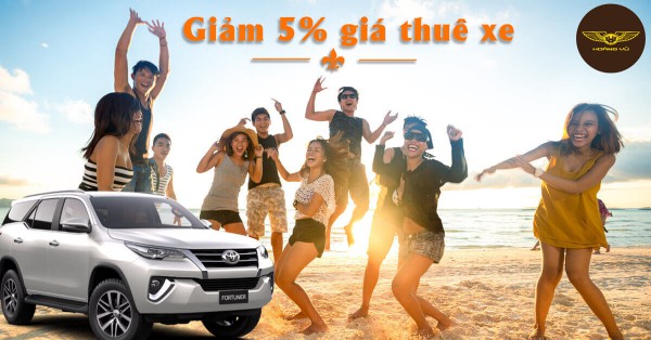 Giảm 5% Giá Thuê Xe Vào Các Ngày Trong Tuần