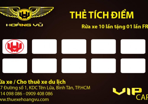 Chương Trình “Tích Điểm Miễn Phí Rửa Xe”