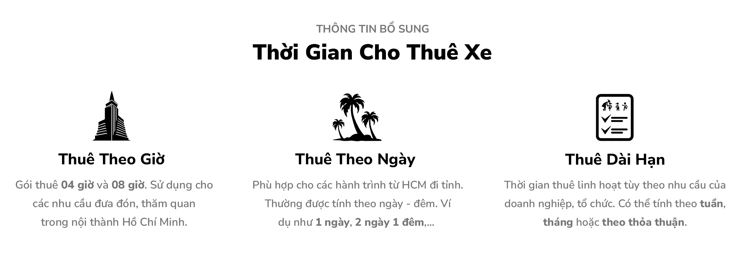 Thời gian cho thuê xe 29 chỗ tại Hoàng Vũ