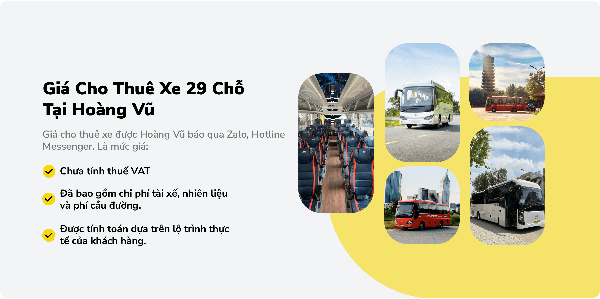 Báo giá cho thuê xe 29 chỗ tại Hoàng Vũ - pc